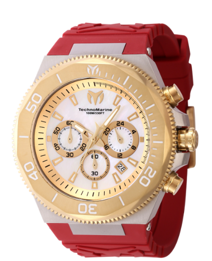 TechnoMarine Manta Ocean Gold and Red 48mm