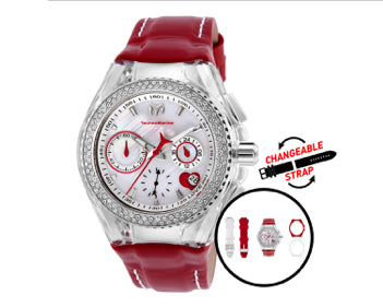 TechnoMarine Cruise Unisex red 40mm  Tres correas Dos Protectores